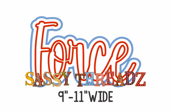 Force Satin Stitch Script Stacked Embroidery Download