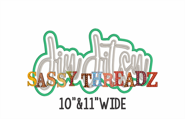 Jiu Jitsu Satin Stitch Script Stacked Embroidery Download - Sassy Threadz