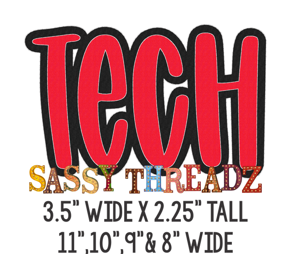 Tech Print Double Stacked Embroidery Download - Sassy Threadz