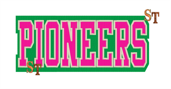 Pioneers Athletic  Stacked Embroidery Download - Sassy Threadz