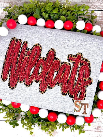 Wildcats Stacked Script Embroidery Download - Sassy Threadz