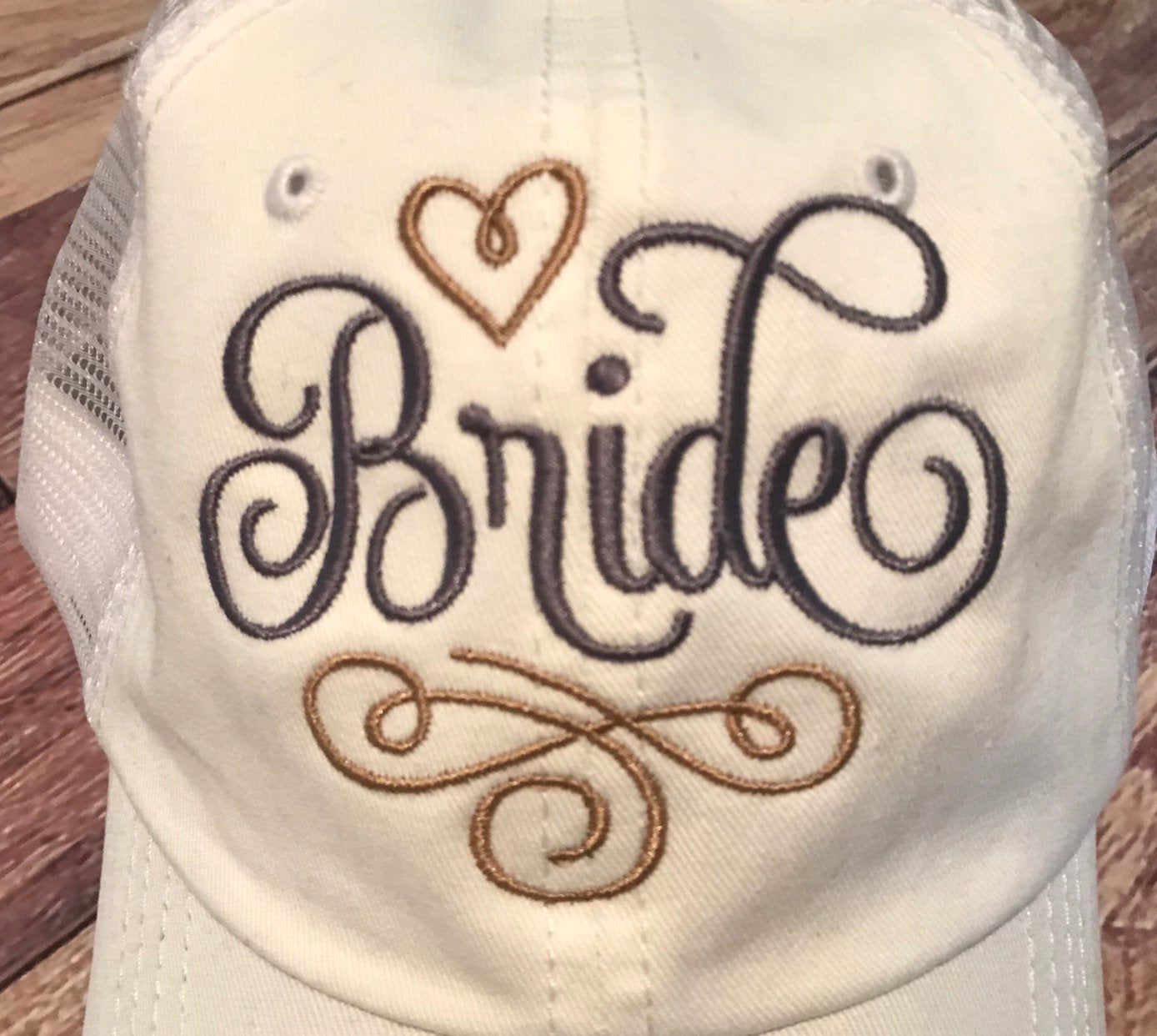 Bride embroidery Trucker Hat - Sassy Threadz