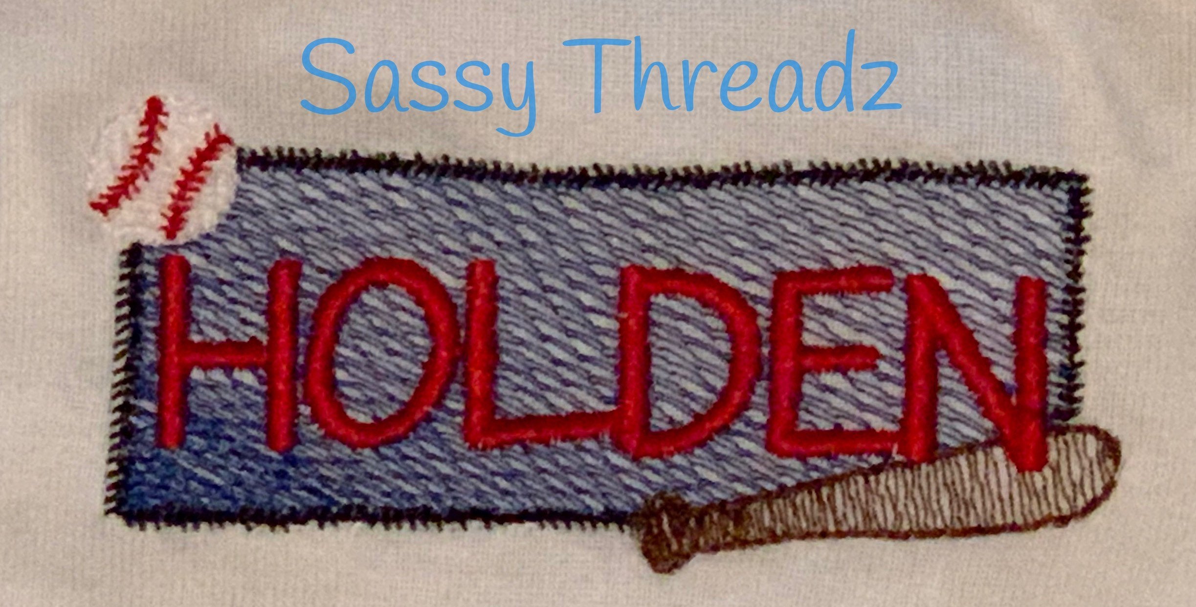 Infant Baseball with Name Onesie bodysuit - Sassy Threadz