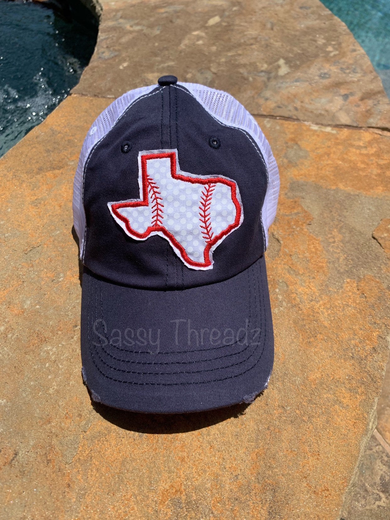 Baseball Texas Trucker Hat - Sassy Threadz